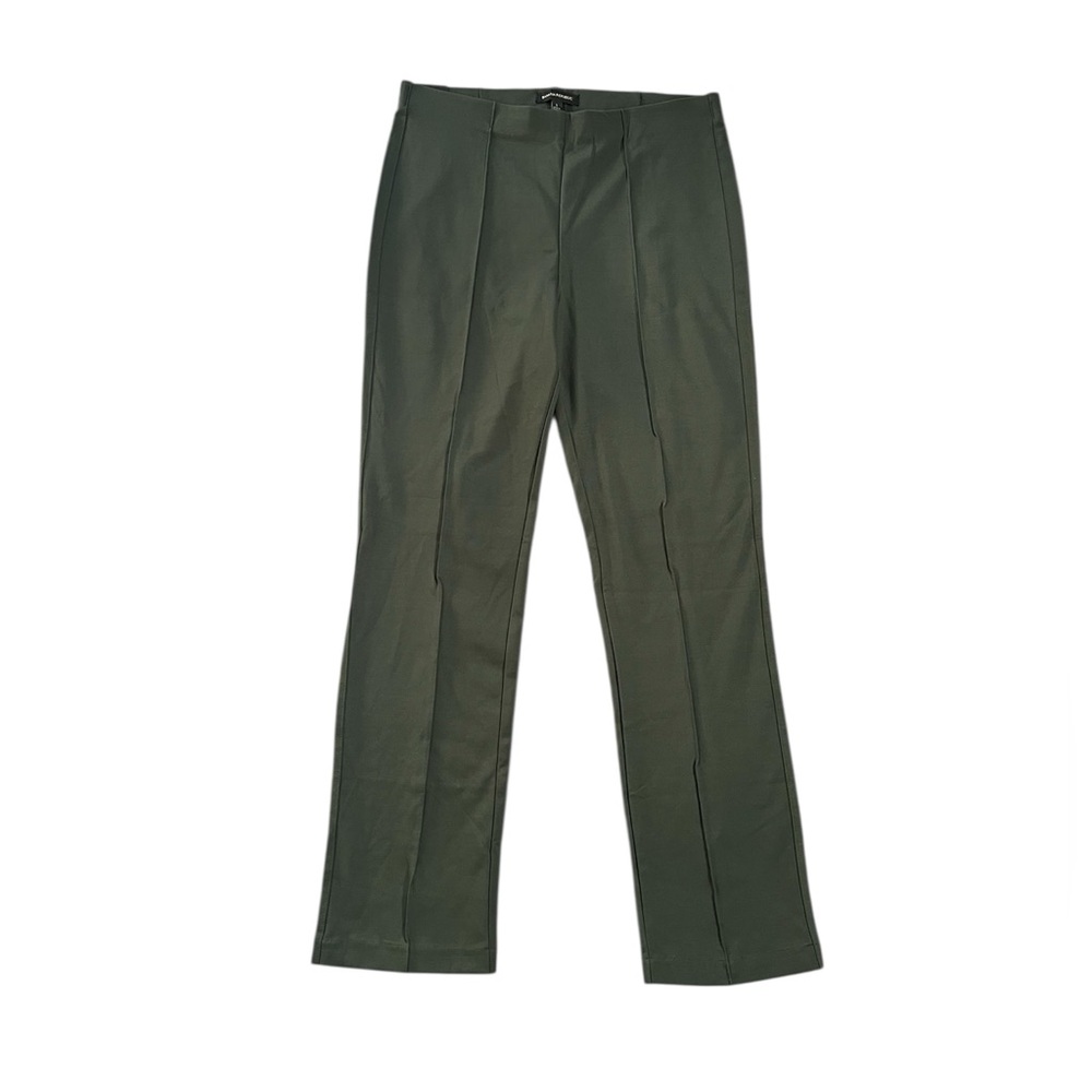 NWT Banana Republic Ponte Olive Stretchy Elastic Waist Trouser Pants Size L